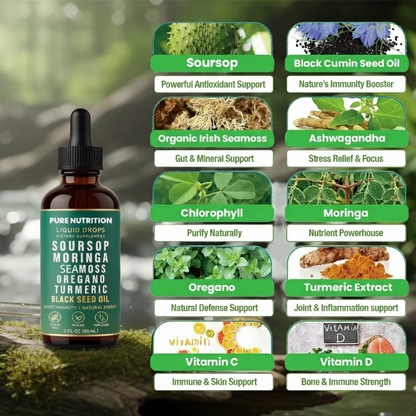 100% Organic 10-in-1 Soursop Extract Drops