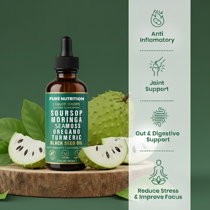 100% Organic 10-in-1 Soursop Extract Drops